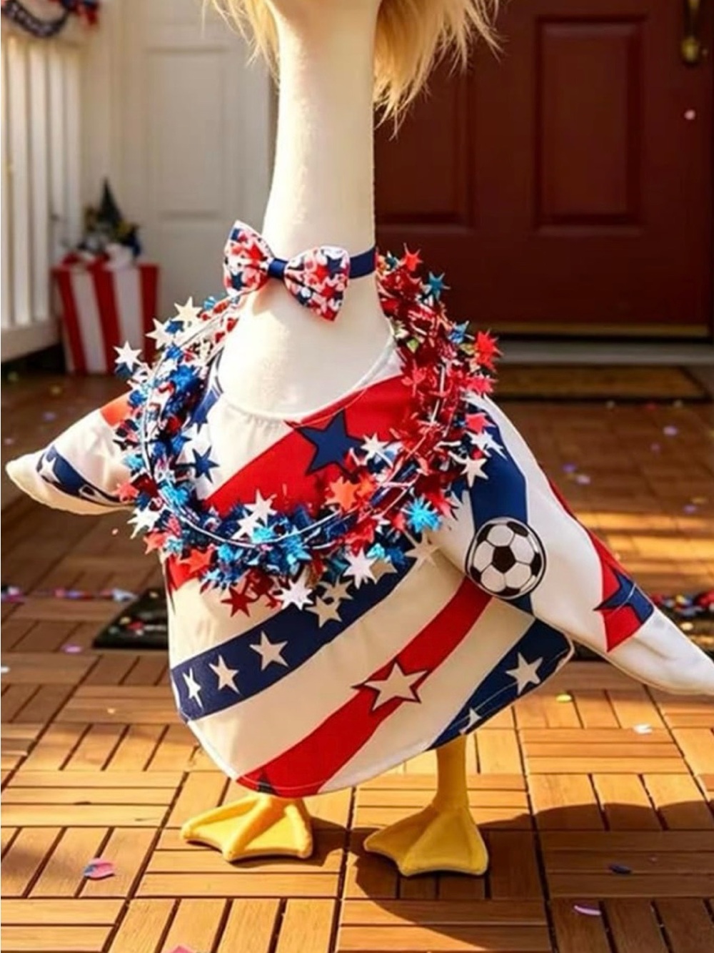 USA Soccer Porch Viral Goose Outfit: for 23" Goose